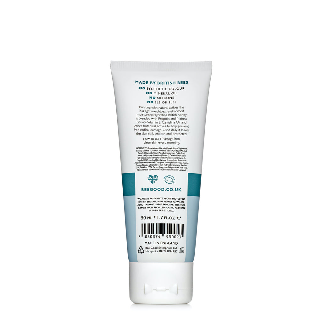 Bee Good Honey &amp; Wild Flax Daily Moisturiser 50ml Rear View 